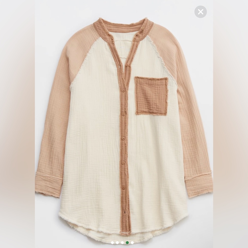 Cappuccino Aerie Gauzy Coverup